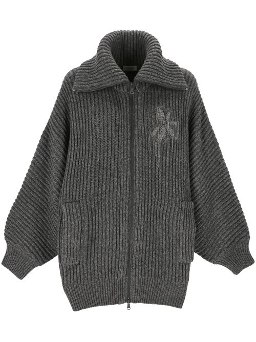 English rib cashmere sweater with zip opening Brunello Cucinelli | M52509906C079